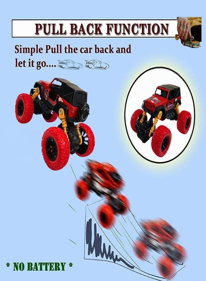PCN TECHNOLOGY PCN Pull Back 4WD Mini Rock Car Crawler Off-Road Monster Racing Car Toy for Kids Best Gift for Your Children Original Standard Item | (Random Color) Colour May be Vary - Image 5